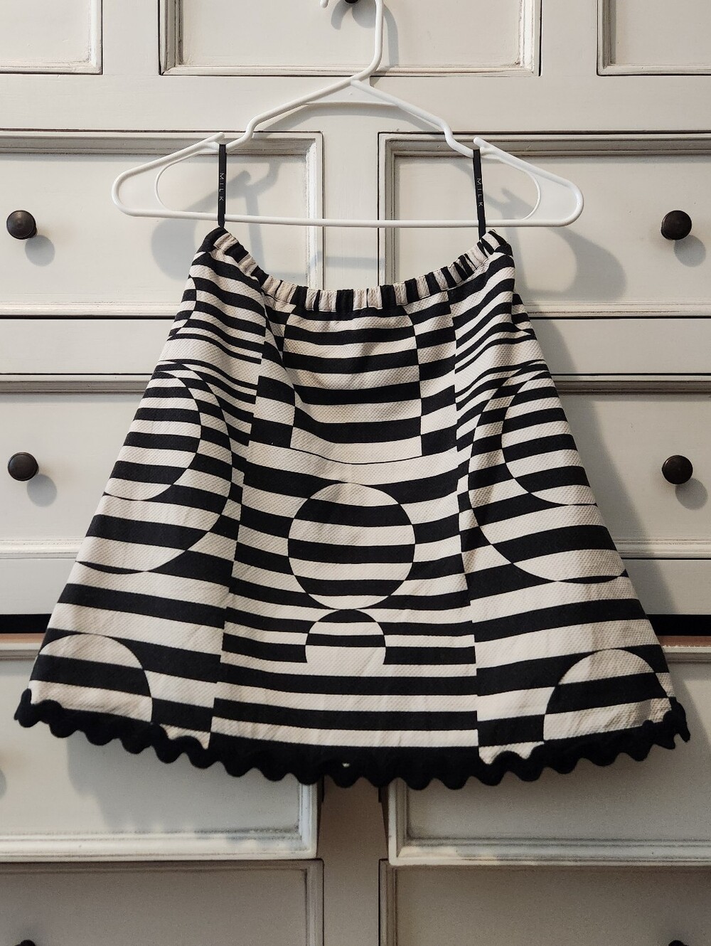 MILK b&w illusion skirt